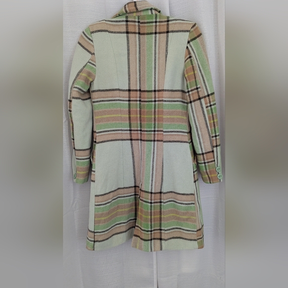 Abercrombie & Fitch Plaid Coat - Green and Brown - Picture 4 of 4